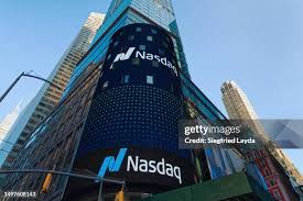 Nasdaq tower illuminated