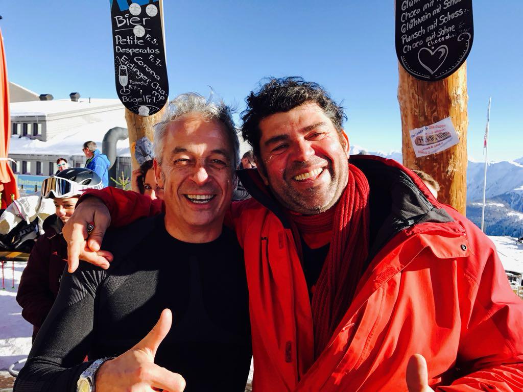 Riccardo Perrone with a client